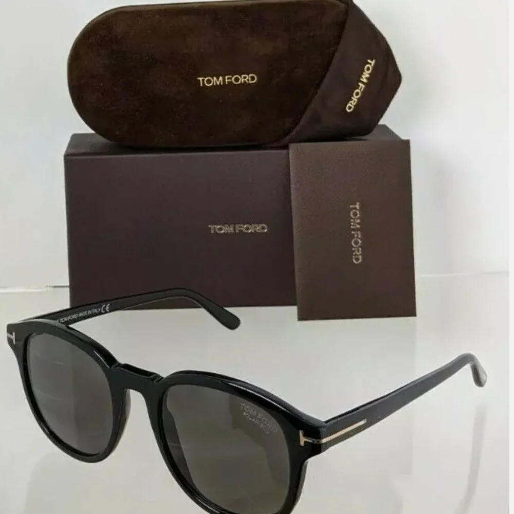 Tom Ford Black Polarized 57mm Sunglasses